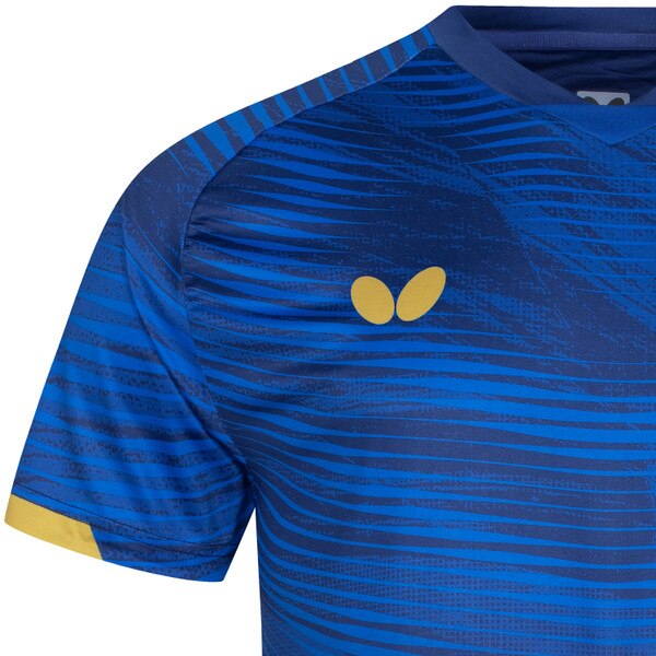 Butterfly USA Team 25 Shirt - Blue - Front - Logo